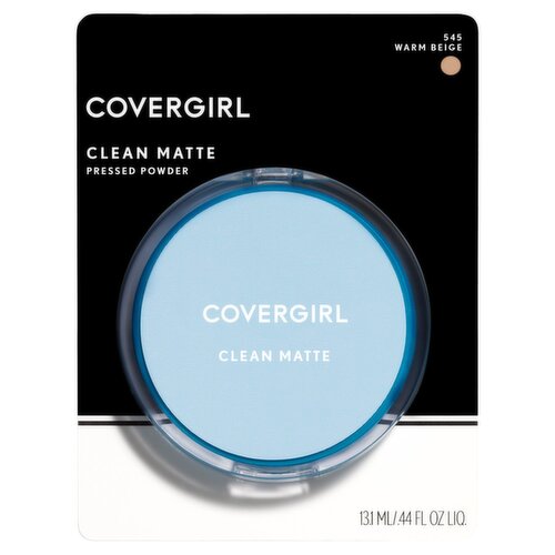 Covergirl Clean Matte 545 Warm Beige Pressed Powder, .44 fl oz liq