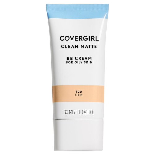 Covergirl Clean Matte 520 Light BB Cream for Oily Skin, 1 fl oz liq