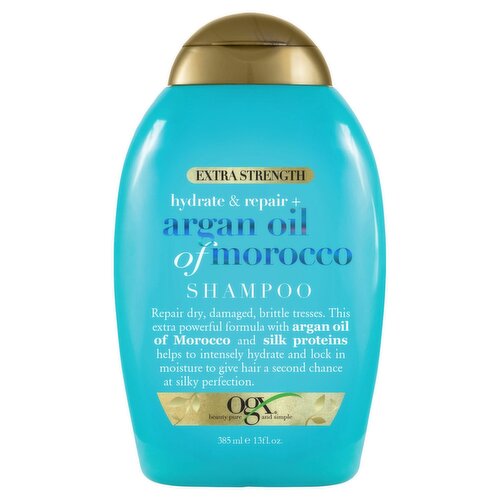 Ogx Extra Strength Hydrate & Repair + Argan Oil of Morocco Shampoo, 13 fl oz