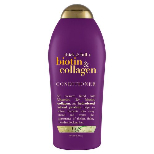 Ogx Thick & Full + Biotin & Collagen Conditioner, 25.4 fl oz