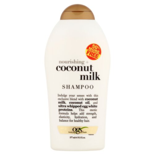 Ogx Nourishing + Coconut Milk Shampoo, 19.5 fl oz