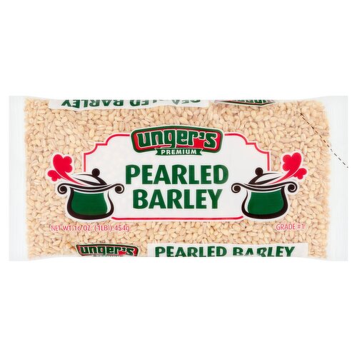 Unger's Premium Pearled Barley, 16 oz