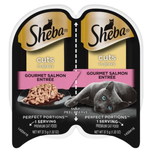 Sheba Perfect Portion Gourmet Salmon Entrée Premium Cat Food, 1.32 oz