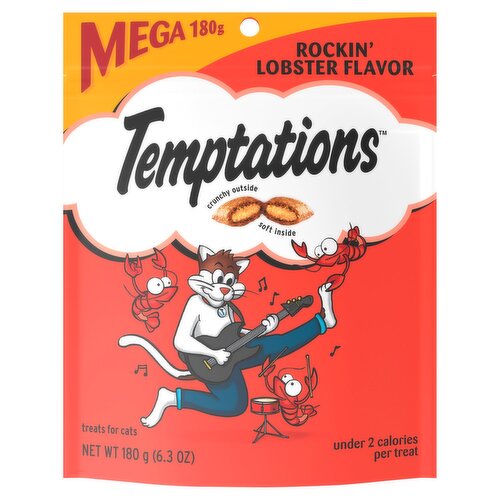 Temptations Rockin' Lobster Flavor Treats for Cats, 6.3 oz