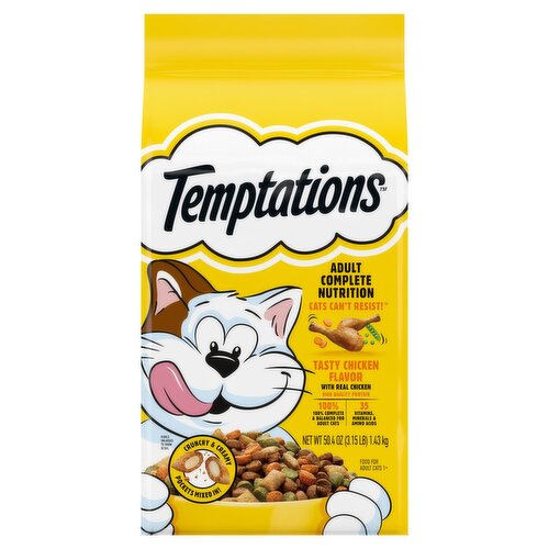 Temptations Tasty Chicken Flavor Food for Adult Cats 1+, 50.4 oz