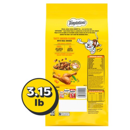 Temptations Tasty Chicken Flavor Food for Adult Cats 1+, 50.4 oz