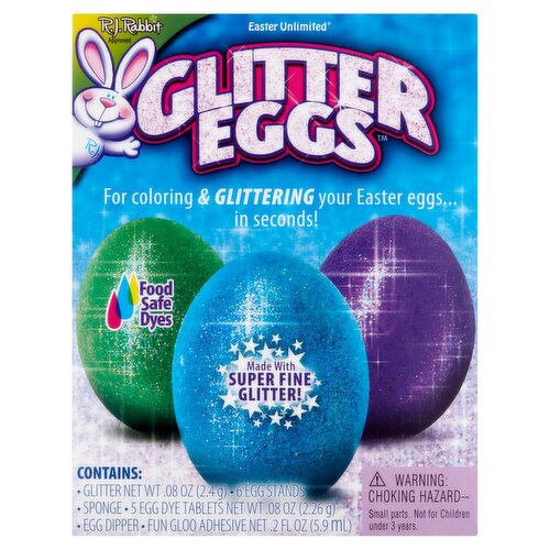 Easter Unlimited Glitter Eggs Decorating Kit