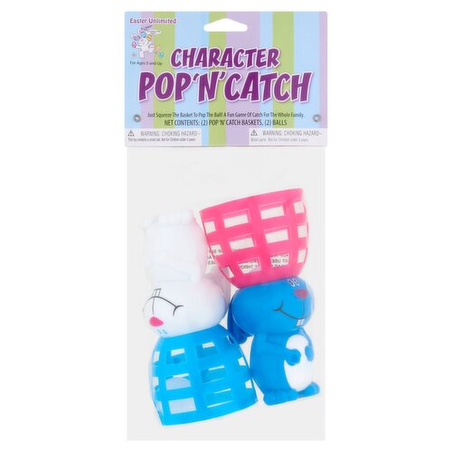 Easter Unlimited Character Pop 'N' Catch Toy, For Ages 5 and Up, 2 count