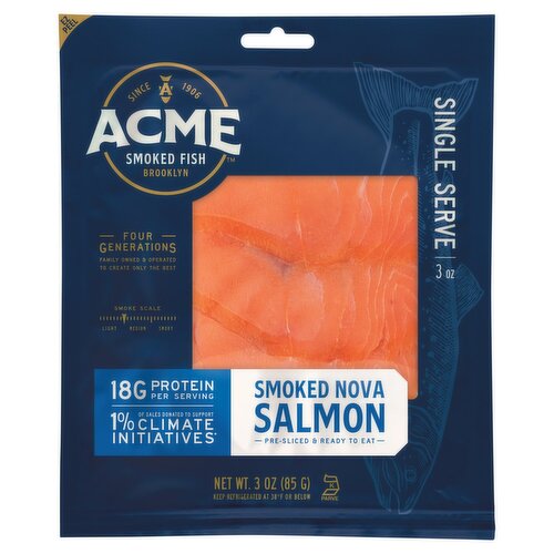 Acme Smoked Fish Smoked Nova Salmon, 3 oz