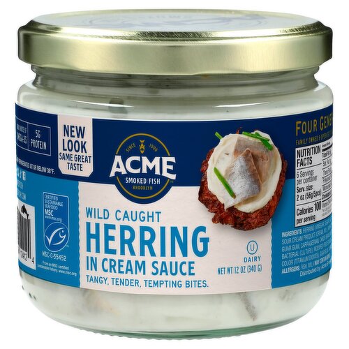 ACME Herring in Cream Sauce, 12 oz