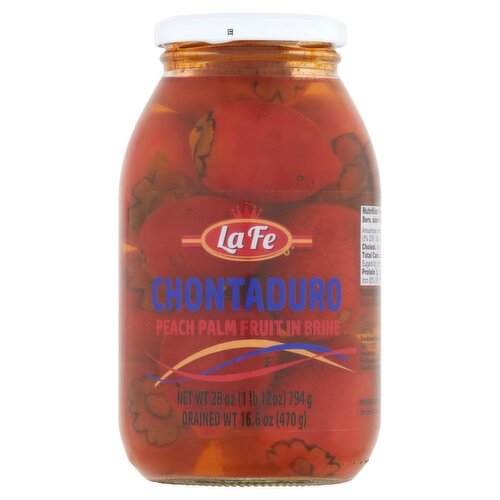 La Fe Chontaduro Peach Palm Fruit in Brine, 28 oz