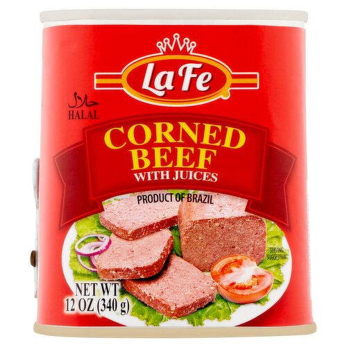 La Fe Corned Beef with Juices, 12 oz