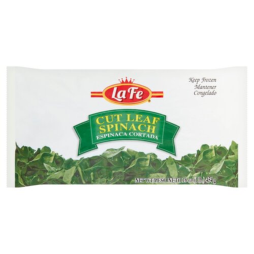 La Fe Cut Leaf Spinach, 16 oz