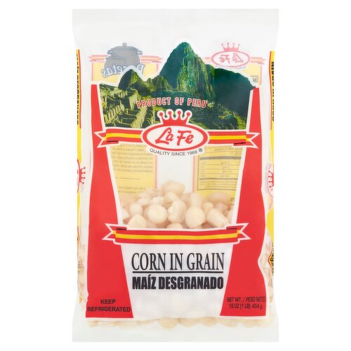 La Fe Corn in Grain, 16 oz