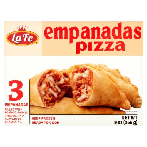 La Fe Pizza Empanadas, 3 count, 9 oz