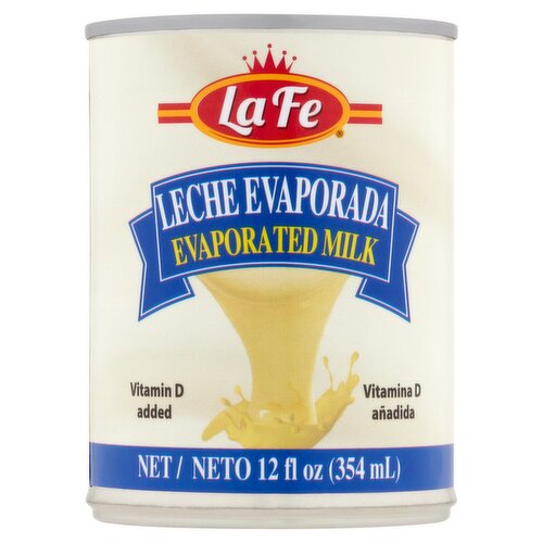 La Fe Evaporated Milk, 12 fl oz