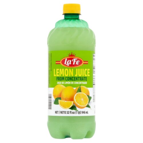 La Fe Lemon Juice, 32 fl oz