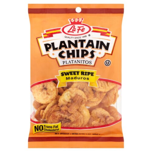 La Fe Sweet Ripe Plantain Chips, 3 oz