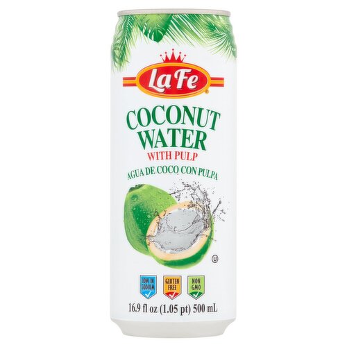 La Fe Coconut Water with Pulp, 16.9 fl oz