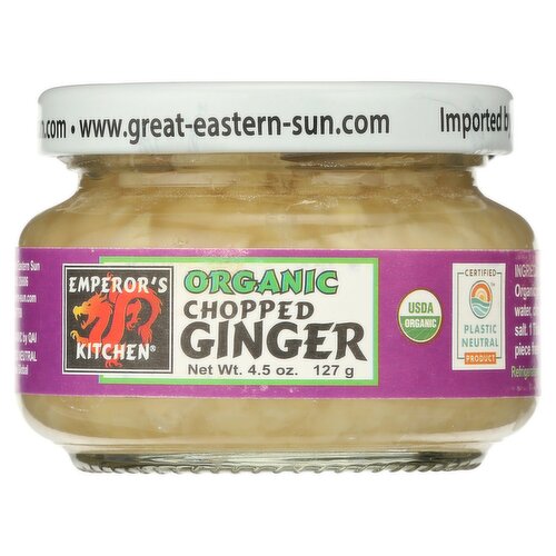 Emperor's Kitchen Organic Chopped Ginger, 4.5 oz