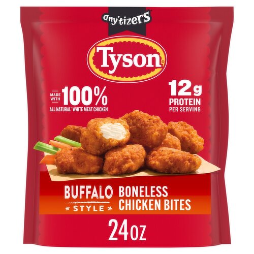 Tyson Any'tizers Frozen Buffalo Style Boneless Chicken Bites, 24 oz