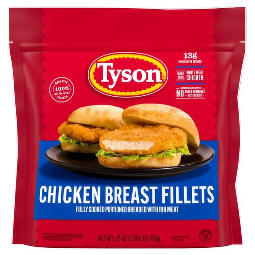 Tyson Chicken Breast Fillets, 25 oz