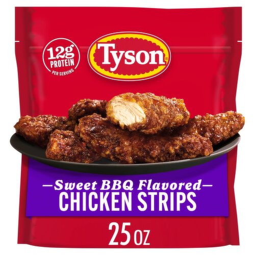 Tyson Sweet BBQ Flavored Chicken Strips, 25 oz