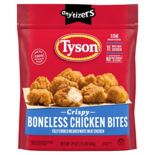 Tyson Any'tizers Crispy Boneless Chicken Bites, 24 oz