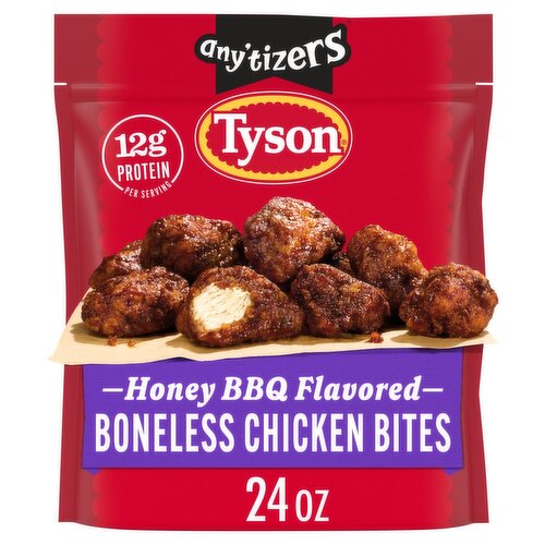 Tyson Any'tizers Honey BBQ Flavored Boneless Chicken Bites, 24 oz