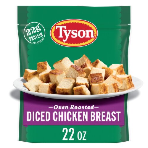 Tyson Oven Roasted Diced Chicken Breast, 22 oz