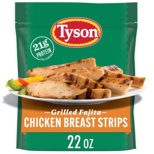 Tyson Grilled Fajita Chicken Breast Strips, 22 oz