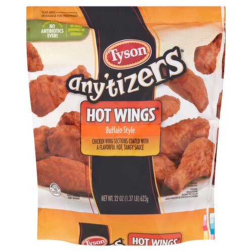 Tyson Any'tizers Buffalo Style Hot Wings, 22 oz