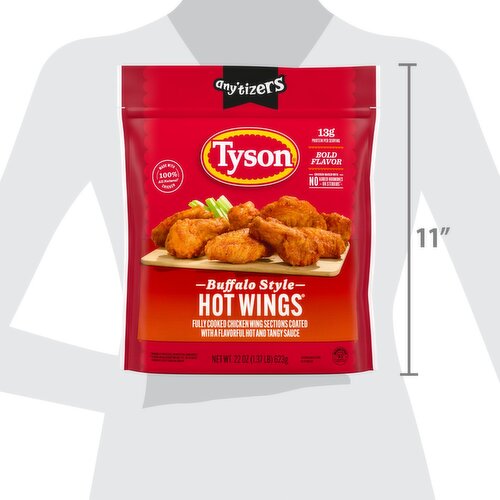 Tyson Any'tizers Buffalo Style Hot Wings, 22 oz