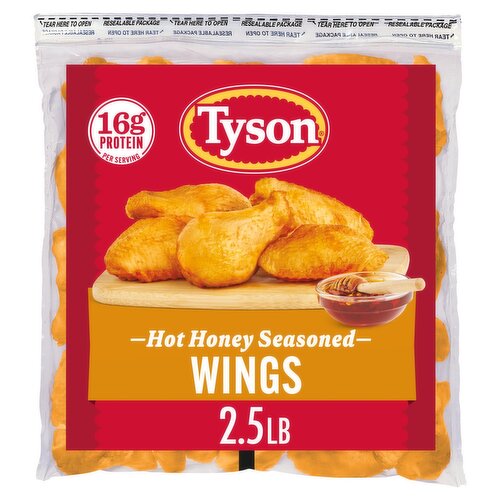 Tyson Hot Honey Frozen Chicken Wings, 2.5 lb