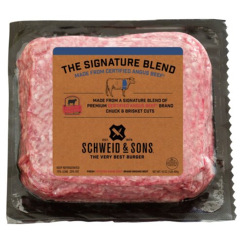 Schweid & Sons The Signature Blend Fresh Certified Angus Brand Ground Beef, 16 oz