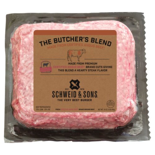 Schweid & Sons The Butcher's Blend Fresh Certified Angus Brand Ground Beef, 16 oz