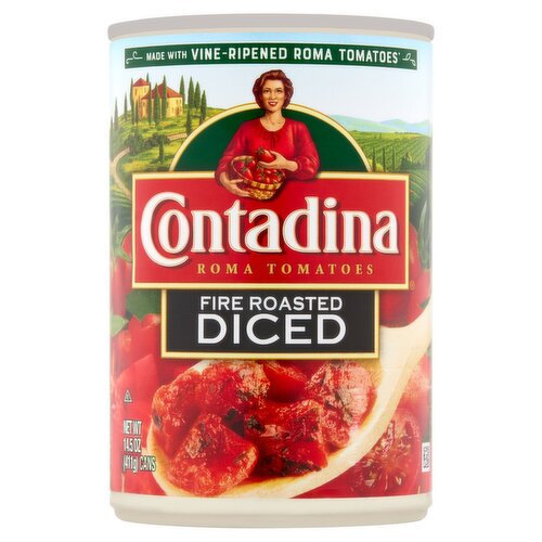 Contadina Fire Roasted Diced Roma Tomatoes, 14.5 oz