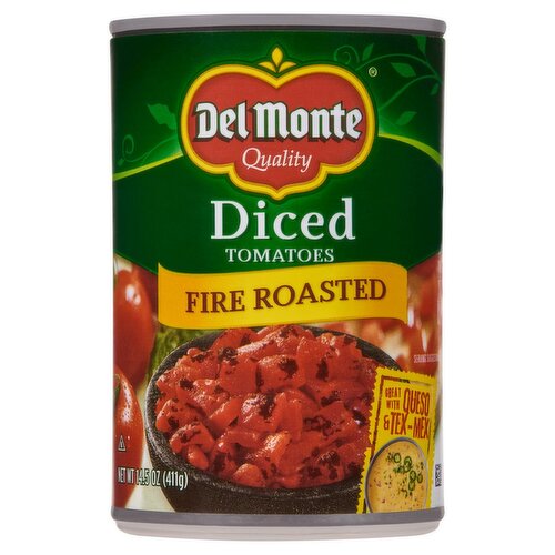 Del Monte Fire Roasted Diced Tomatoes, 14.5 oz