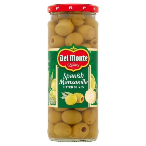 Del Monte Spanish Manzanilla Pitted Olives, 8 oz