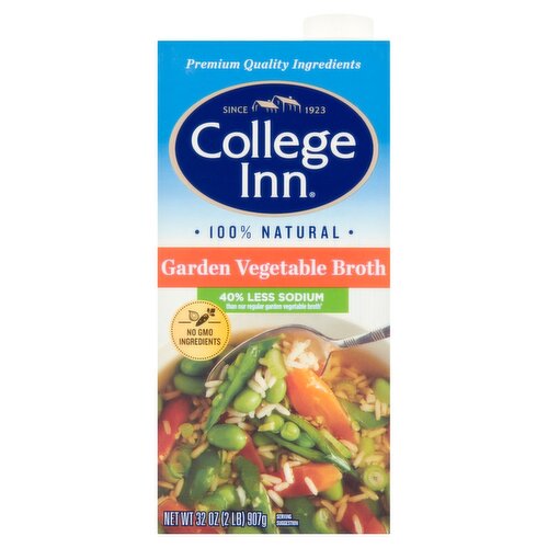 College Inn 40% Less Sodium Garden Vegetable Broth, 32 oz