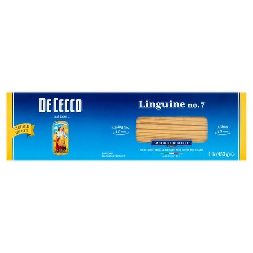 De Cecco Linguine No. 7 Pasta, 1 lb