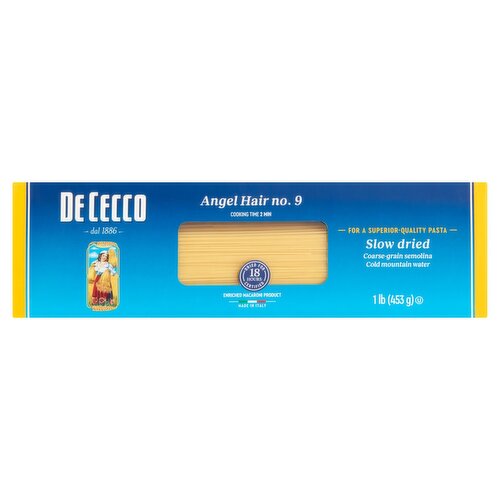 De Cecco Angel Hair No. 9 Pasta, 1 lb