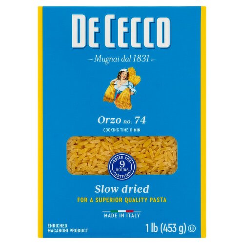 De Cecco No. 74 Orzo, 1 lb