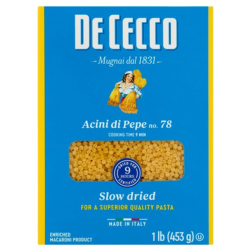 De Cecco No. 78 Acini di Pepe, 1 lb
