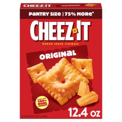 Cheez-It Original Baked Snack Crackers Pantry Size, 12.4 oz