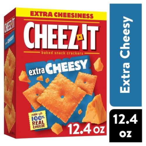 Cheez-It Extra Cheesy Baked Snack Crackers, 12.4 oz