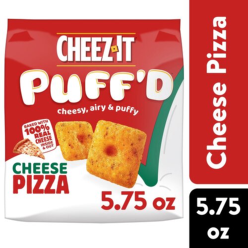 Cheez-It Puff'd Cheese Pizza Cheesy Baked Snacks, 5.75 oz