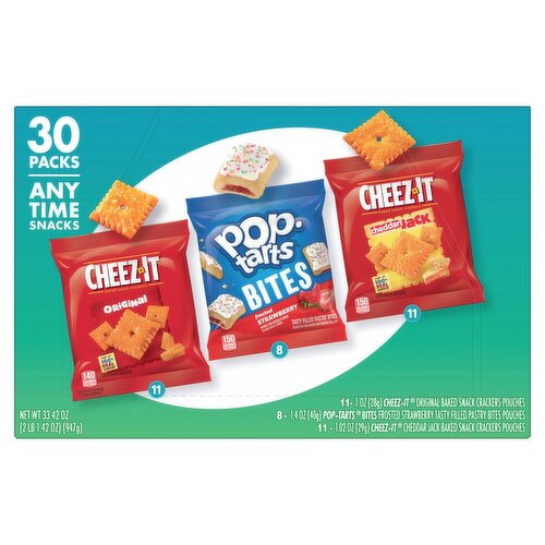 Kellogg's Snacks Variety Pack, 33.42 oz, 30 count