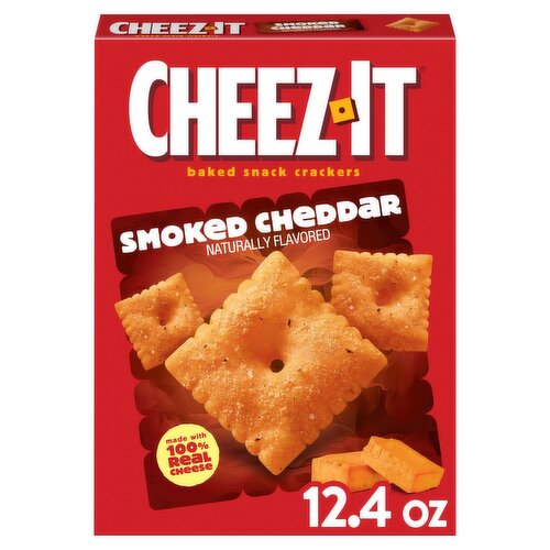 Cheez-It Smoked Cheddar Baked Snack Crackers, 12.4 oz