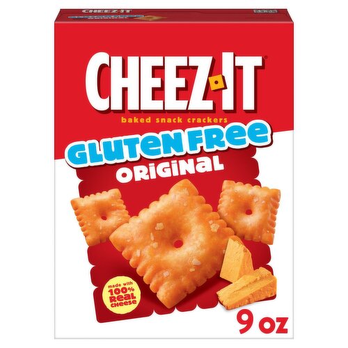 Cheez-It Gluten Free Original Baked Snack Crackers, 9 oz